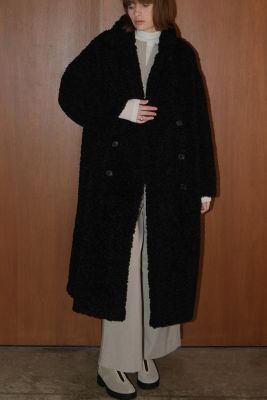 CLANE(クラネ)のDOUBLE LONG BOA COAT通販 | mirabella（ミラベラ ...