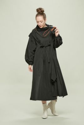TOGA トーガ ワンピース グレー ONE A850725F0028 TOGA(トーガ)のPolyester twill dress通販 | mirabella