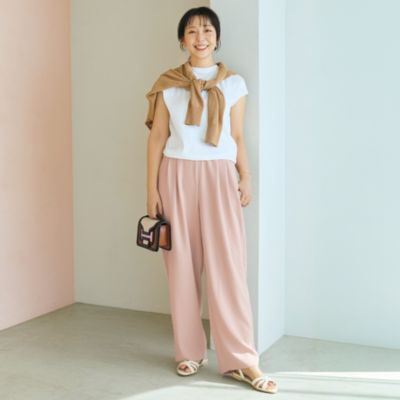 【とろみ】タックパンツ