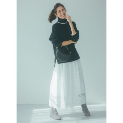 12closet(トゥエルブクローゼット)の【洗える】コットンレース