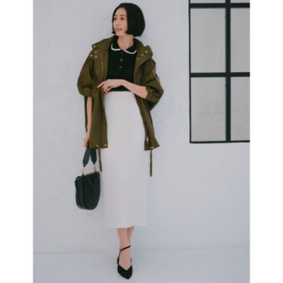 suadeo(スアデオ)のフェザーシフォンIラインスカート通販