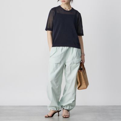【新品Marisol別注】SLOANE/スローン シアー 半袖クルーネックニット SLOANE(スローン)の【Marisol別注】シアー 半袖クルーネック通販