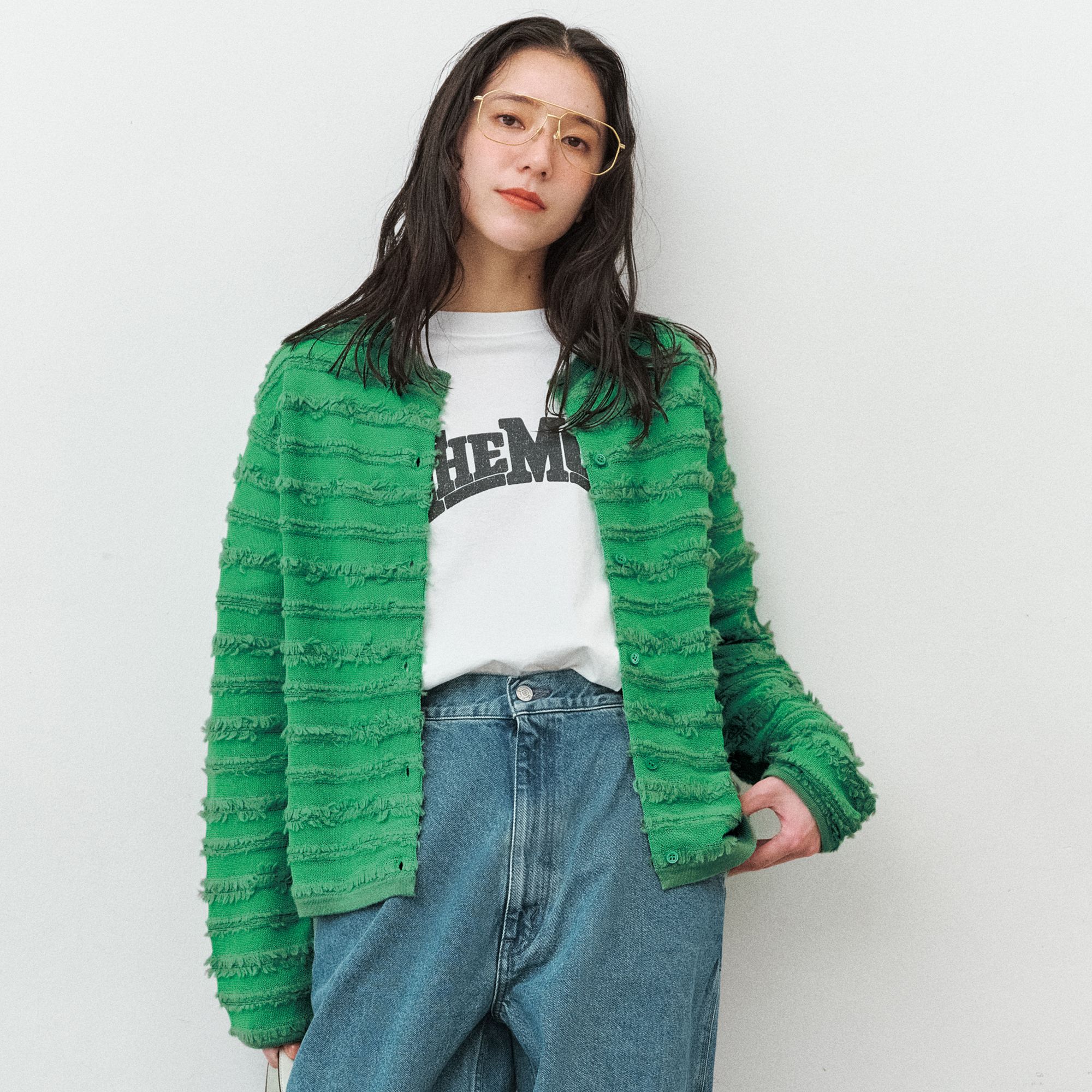 ADAWAS(アダワス)/【HPS別注】FRINGE KNIT CARDIGAN