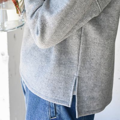 OURHOME(アワーホーム)の【洗える】ウール混素材のキーネックプル