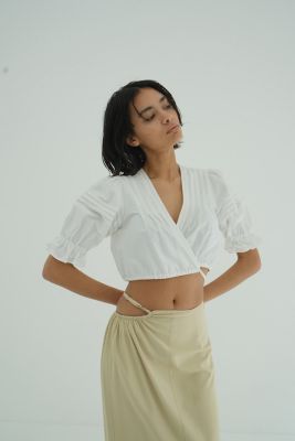 CLANE(クラネ)のPINTUCK CROPPED BLOUSE通販 | 集英社HAPPY PLUS