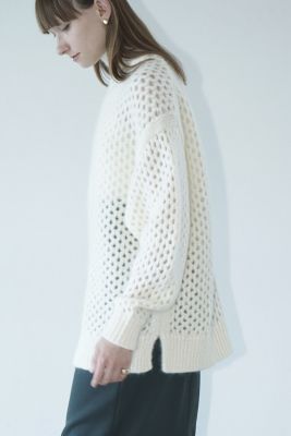 CLANE(クラネ)のDOT MESH MOHAIR OVER KNIT TOPS通販 | mirabella