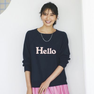 マディソンブルー　HELLO SWEAT  L/S URAKE DYED724