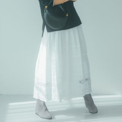 12closet(トゥエルブクローゼット)の【洗える】コットンレース