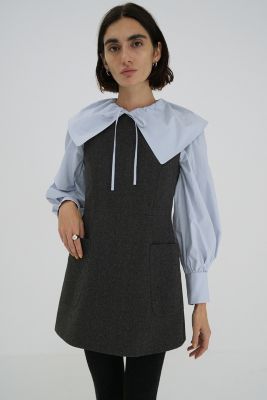 CLANE APRON TOPS グレー CLANE APRON TOPS