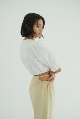 CLANE PINTUCK CROPPED BLOUSE サイズ２ 専用 CLANE PINTUCK CROPPED BLOUSE サイズ2 - メルカリ