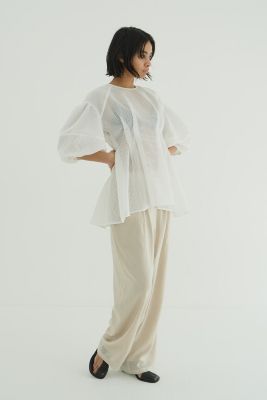 CLANE(クラネ)のSHEER PLAID VOLUME SLEEVE TOPS通販 | 集英社