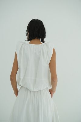 CLANE(クラネ)のW FACE SLEEVELESS RIBBON TOPS通販 | LEEマルシェ