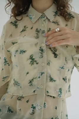 CLANE(クラネ)のFLOWER OPAL BISTIER SHIRTS通販 | 集英社HAPPY PLUS STORE