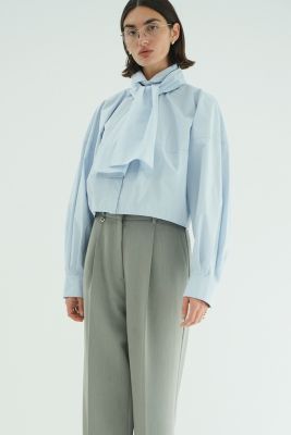 CLANE(クラネ)のRIBBON TIED COMPACT SHIRTS通販 | 集英社HAPPY PLUS STORE