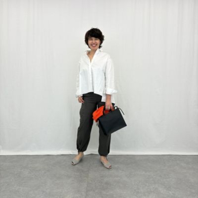 drawell for E by eclat バックタックフレアシャツ