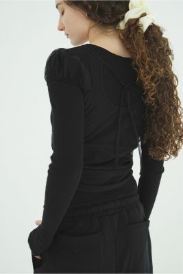 CLANE(クラネ)のLAYERED TULLE RIBBON CUT TOPS通販 | 集英社HAPPY