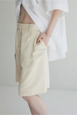 CLANE(クラネ)の2WAY ADJUST SATIN HALF PANTS通販 | 集英社HAPPY PLUS