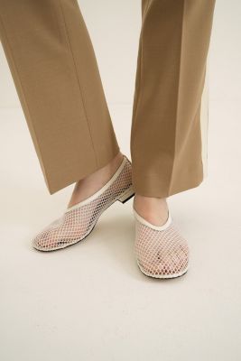 CLANE(クラネ)のMESH OBLIQUE TOE FLAT SHOES通販 | mirabella