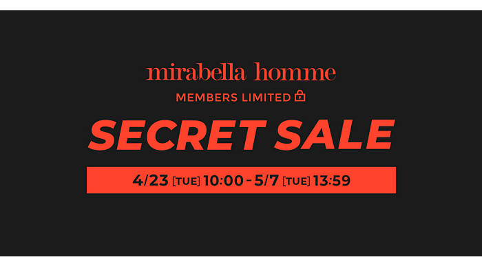 mirabella homme SECRET SALE