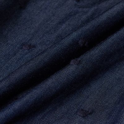 レア 新品未使用　シンメ SINME ドット刺繍 デニム シャツ ワンピース ロングワンピース 印象のデザイン