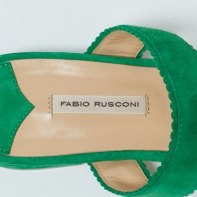 FABIO RUSCONI(ファビオ ルスコーニ)のスエードフラットサンダル