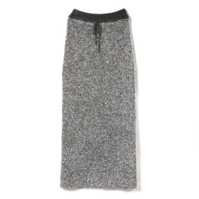 NOUNLESS グリッタースカート NOUNLESS(ナウンレス)のGLITTER TAPE YARN KNIT SKIRT