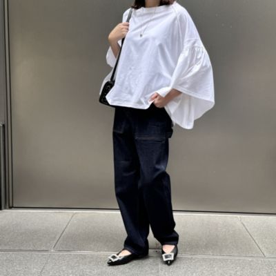 COGTHEBIGSMOKE(コグ ザ ビッグスモーク)のギャザースリーブTシャツ