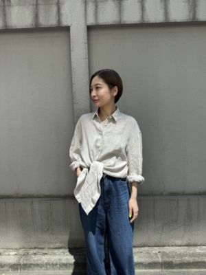 【美品】 finamore リネンシャツ XSサイズ Finamore(フィナモレ)のオーバーサイズリネンシャツ通販