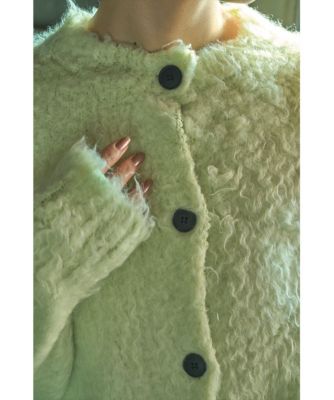 marjour(マージュール)のBUTTON SHAGGY CARDIGAN通販 | LEEマルシェ
