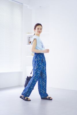 E389 TICCA キュプラジャガードキャミソール.パンツ　美品　セットアップ E389 TICCA キュプラジャガードキャミソール.パンツ 美品