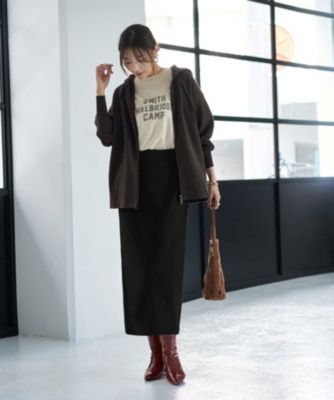 完売品　RUFFLOG ニットフーデイパーカー　S STYLE DELI(スタイルデリ)のダブルファスナーニットパーカー通販