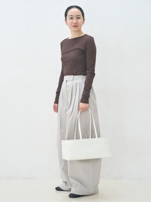 AMOMENTO(アモーメント)のTHREE TUCK BANDING PANTS通販 | mirabella