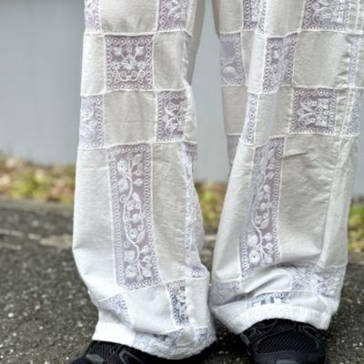 パンツ crinkle crinkle crinkle embroidery pants Spick＆Span パンツ 「追加」crinkle crinkle 3D embroidery dot