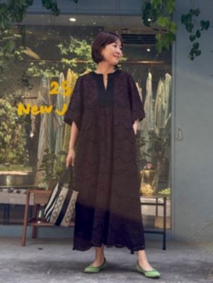 ne Quittez pas(�k�L�e�p)/�y2��W�J�zCotton Voile Dot Hemla Dress