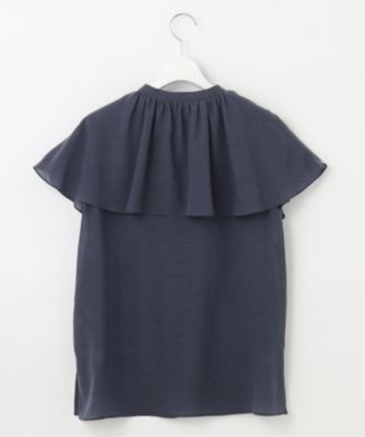 自由区（ジユウク） 【XSサイズあり/洗える】キュプラコットンブロード ブラウス 自由区(ジユウク)の【洗える・XSサイズあり】キュプラコットン