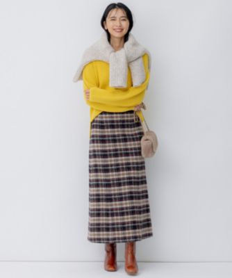 【23区】シャギーチェック スカート 23区｜シャギーチェック スカート | Rakuten Fashion(楽天