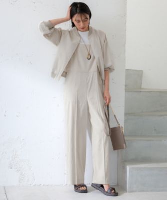 23区 リネンレーヨンストレッチ サロペット 23区｜【CLASSY.6月号掲載/洗える】リネンレーヨンストレッチ