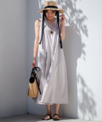 ★美品★ 杏さん着用 23区 ALBINI コーコランノースリーブワンピース M 23区｜【杏さん着用/洗える】ALBINIコーコラン ノースリーブ