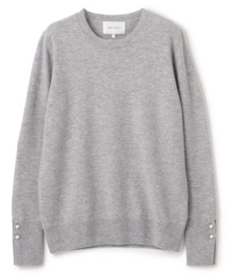 ベイジ, BEIGE, 【WEB限定・洗える】ALSACE / パール釦クルー