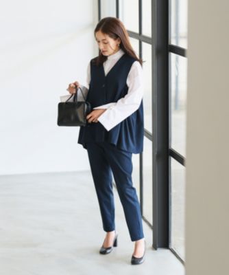 新品未使用 #Newans 亀恭子さんコラボ サイドギャザージレ Newans(ハッシュニュアンス)の【セレモニーにも】〈亀恭子さんコラボ