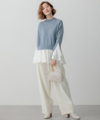 23区 L(ニジュウサンク エル)の【23区×Oggiコラボ】フレアサテンコンビ