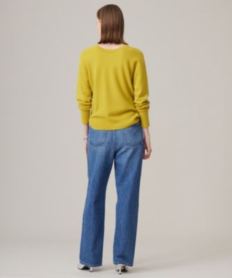 【CLASSY.1月号掲載・前後着用可能】ピュアカシミヤ バイカラーニット ICB(アイシービー)の【CLASSY.1月号掲載・前後着用可能】ピュア