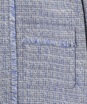 自由区　24AW ライトミックスツイード ジャケット　40サイズ セットアップ対応・洗える】ライトミックスツイード ジャケット