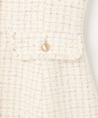 ANY SIS(エニィスィス)のファンシーツイードペプラム ジレ通販