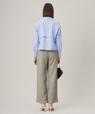 ICB クリーンブロード クロップドブラウス 洗える】 クリーンブロード クロップドブラウス（シャツ