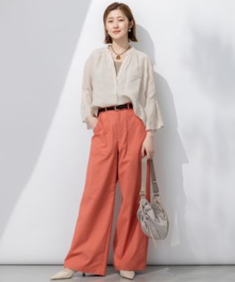 23区(ニジュウサンク)の【洗える】LIBECO タックスリーブ シャツ通販