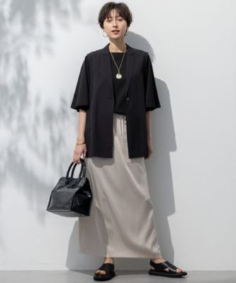 Maki 【洗える】新品シアーマットクロス ジャケット　40サイズ 23区 L(ニジュウサンク エル)の【洗える】ライトシアーマットクロス