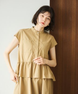 新品タグ付き！#Newans ラウンドフリルワンピース Newans(ハッシュニュアンス)の【洗える】ラウンドフリル