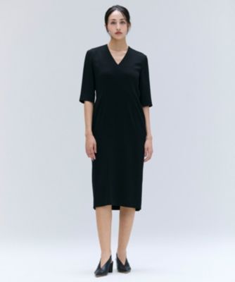 BEIGE，(ベイジ)の【洗える】CINDY / Vネックハーフスリーブワンピース