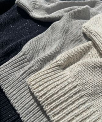 23区(ニジュウサンク)の【洗える】ルレックスバルキー5分袖 ラメ